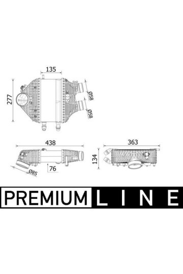TURBOSARJ RADYATORU BMW S55 F80 F82 F83 F87