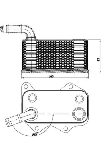 YAĞ SOĞUTUCUSU GOLF5/6-PASSAT-JETTA-A3-A4-A6 2.0 FSI - 2.0 TSI
