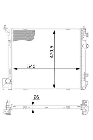 Kühlmittelkühler NISSAN QASHQAI