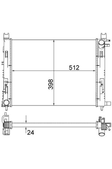 Kühlmittelkühler RENAULT CLIO