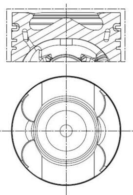 PISTON SEGMAN 0.50 83.50mm MERCEDES OM651 W204 C218 W212 W166 W221 W639 B906 B907 B910 SARI BURCLU