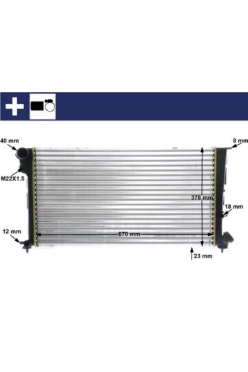 RADYATÖR 306 II-PARTNER-XSARA BERLINGO 1.9D AC MEK 670x377x34